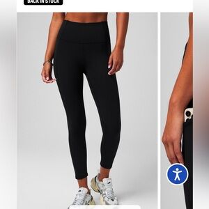 Fabletics PureLuxe 7/8 length Black High-Waisted Women's Leggings